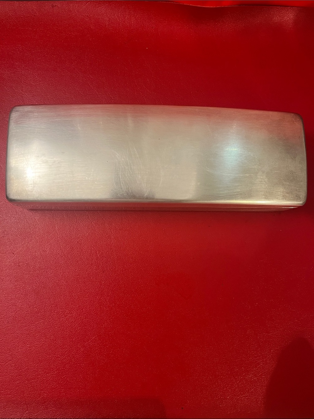 Vintage Dodge Inc Jewelry Trinket Box Case Silverplate Bakelite 9.5” L 3.25”W